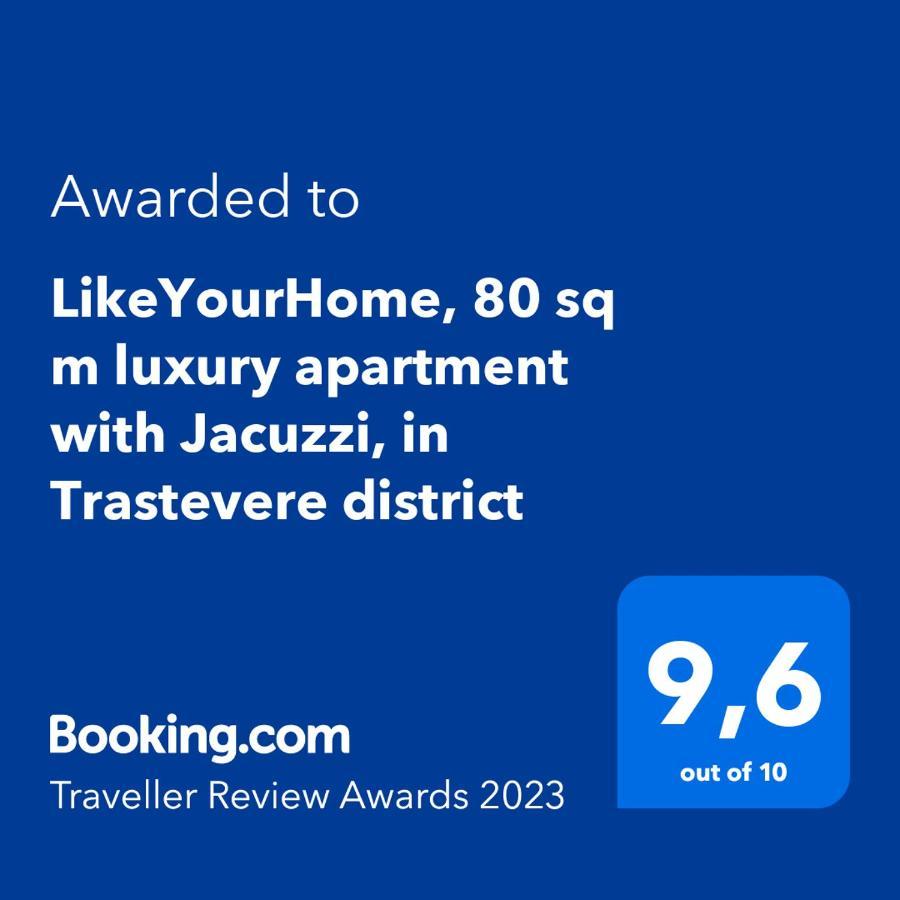 Likeyourhome, 80 Sq M Luxury Apartment With Jacuzzi, In Trastevere District Róma Kültér fotó